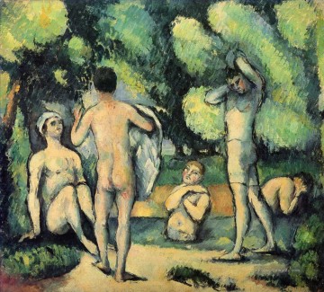 Badende 1880 Paul Cezanne Nacktheit Impressionismus Ölgemälde